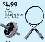 Crane Skipping Rope or Ab Roller