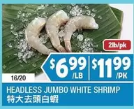 HEADLESS JUMBO WHITE SHRIMP