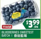 BLUEBERRIES SWEETEST BATCH