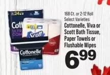 Cottonelle - Bath Tissue, Paper Towels or Flushable Wipes