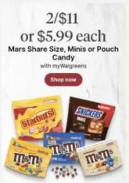 Mars - Share Size, Minis or Pouch Candy