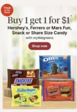 Hershey's - Snack or Share Size Candy