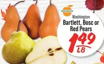 Bartlett, Bosc or Red Pears