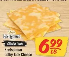 Kretschmar - Colby Jack Cheese Sliced to Order