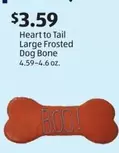 Heart to Tail Large Frosted Dog Bone