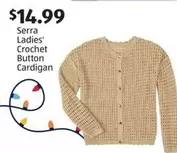 Crochet - Serra Ladies' Button Cardigan