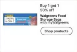 Walgreens Food Storage Bags
