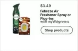 Febreze - Air Freshener Spray or Plug-Ins
