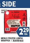 all - MENLO FROZEN LUMPIA WRAPPER