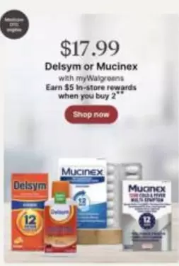 Delsym -  or Mucinex