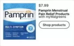 Pamprin Menstrual Pain Relief Products