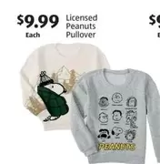 Licensed Peanuts Pullover