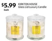 Glass Lid Luxury Candle