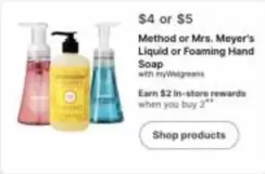 Mrs. Meyer's - Liquid or Foaming Hand Soap