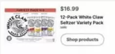 Seltzer - 12-Pack White Claw Variety Pack