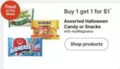 Assorted Halloween Candy or Snacks