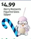 Merry Moments Figurine Glass Sipper