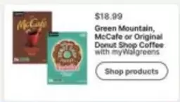 Mccafe - Green Mountain, McCafe or Original Donut Shop Coffee