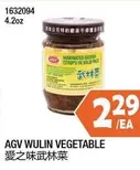 AGV WULIN VEGETABLE 1632094
