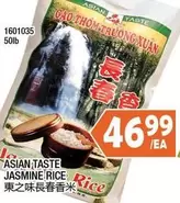 ASIAN TASTE JASMINE RICE 1601035 50lb