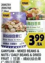2095781 2095782 7.34oz Mixed Beans & Nuts / Daily Beans & Dried Fruit