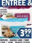 MIZUHO - RADISH CAKE / TARO CAKE