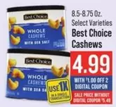 Whole Cashews With Sea Salt