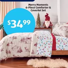 Merry Moments 6-Piece Comforter & Coverlet Set