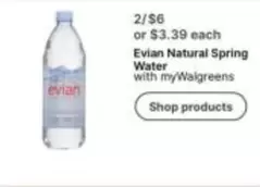 Evian - Natural Spring Water