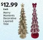 Merry Moments Decorative Layered Tree