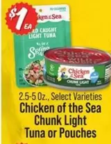 Chicken of the Sea - Chunk Light Tuna or Pouches