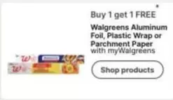 Plastic - Aluminum Foil, Wrap or Parchment Paper