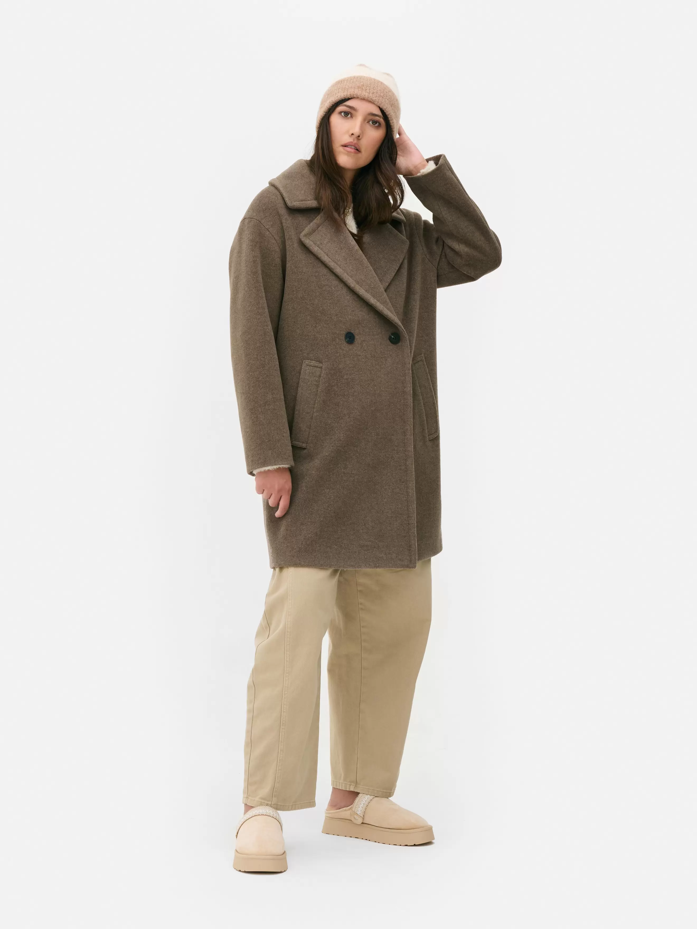 Paula Echevarría Double-Breasted Coat