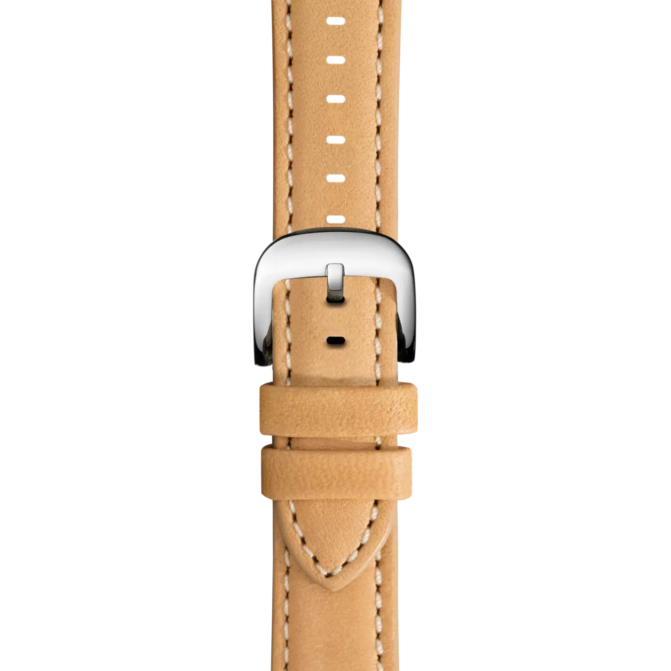 18mm Natural Leather Watch Strap - Natural