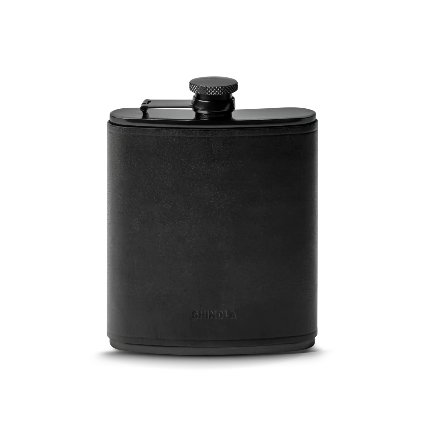 Leather Wrapped Flask - Black