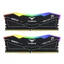 TeamGroup T-FORCE DELTA RGB 32GB (2 x 16GB) DDR5-6400 PC5-51200 CL32 Dual Channel Desktop Memory Kit FF3D532G6400HC32ADC01 - Black