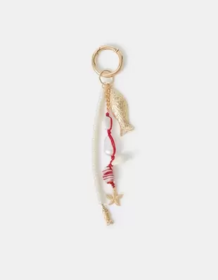Fish Pearl Beaded Bag Charm