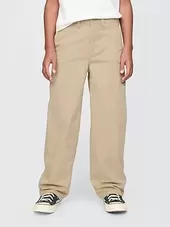 Kids Lined Modern Loose Khakis