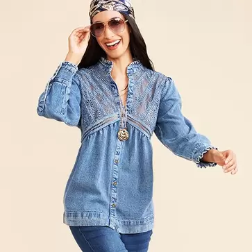 Ladies Denim Top
