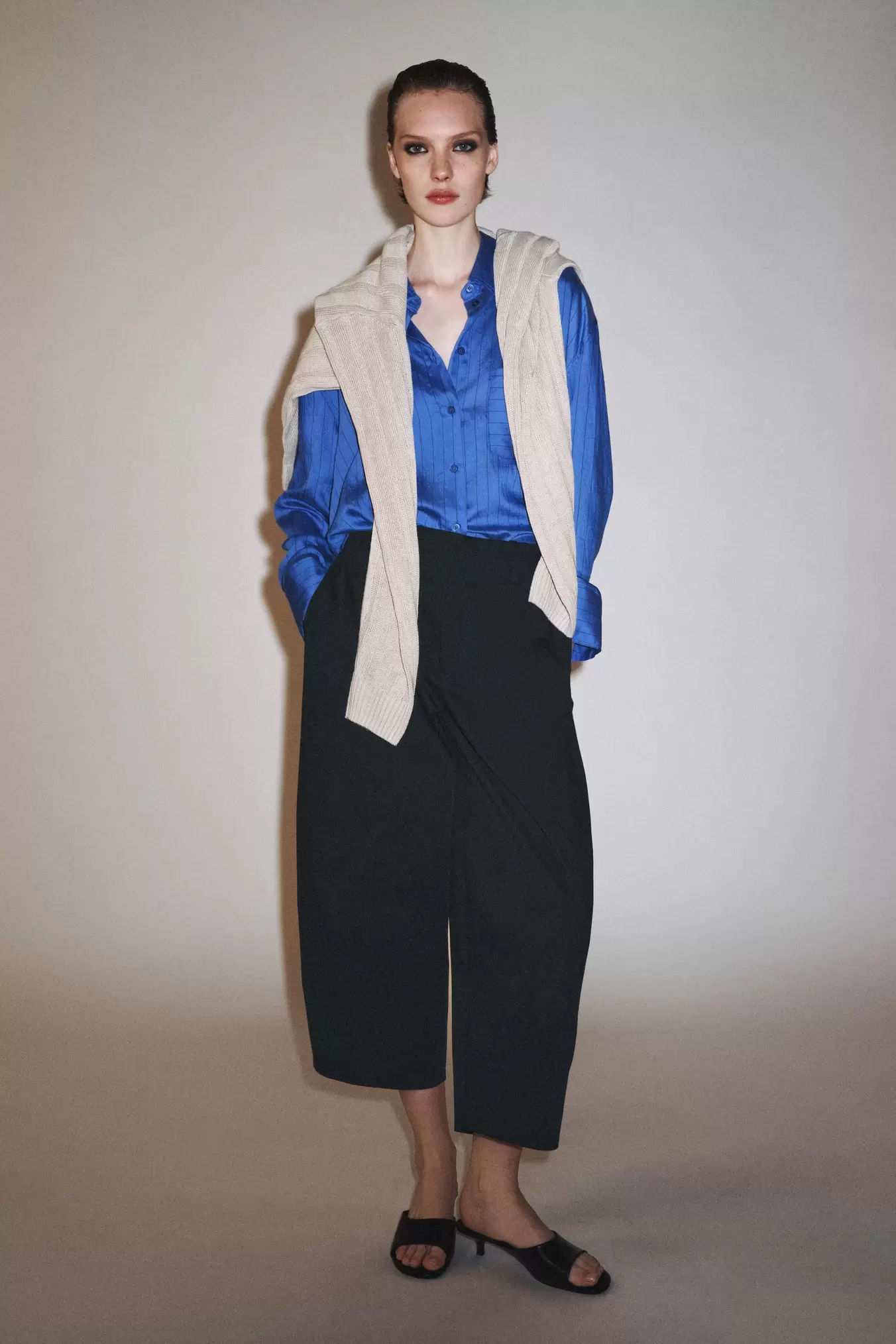 ZW COLLECTION CROP BALLOON PANTS
