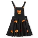 Minnie Mouse Jack-o'-Lantern Overalls Romper for Women by Her Universe