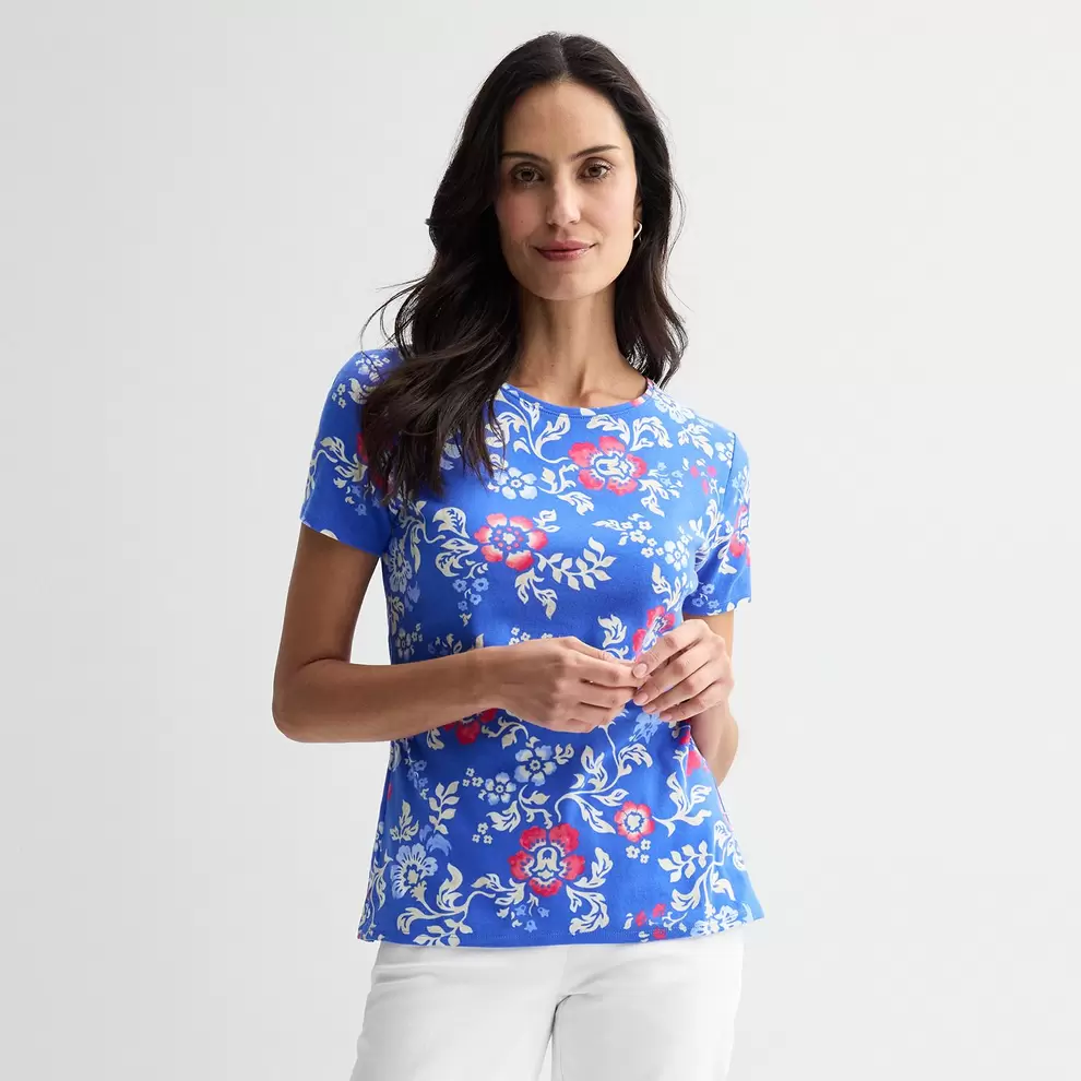 Women's Croft & Barrow® Essential Crewneck Tee