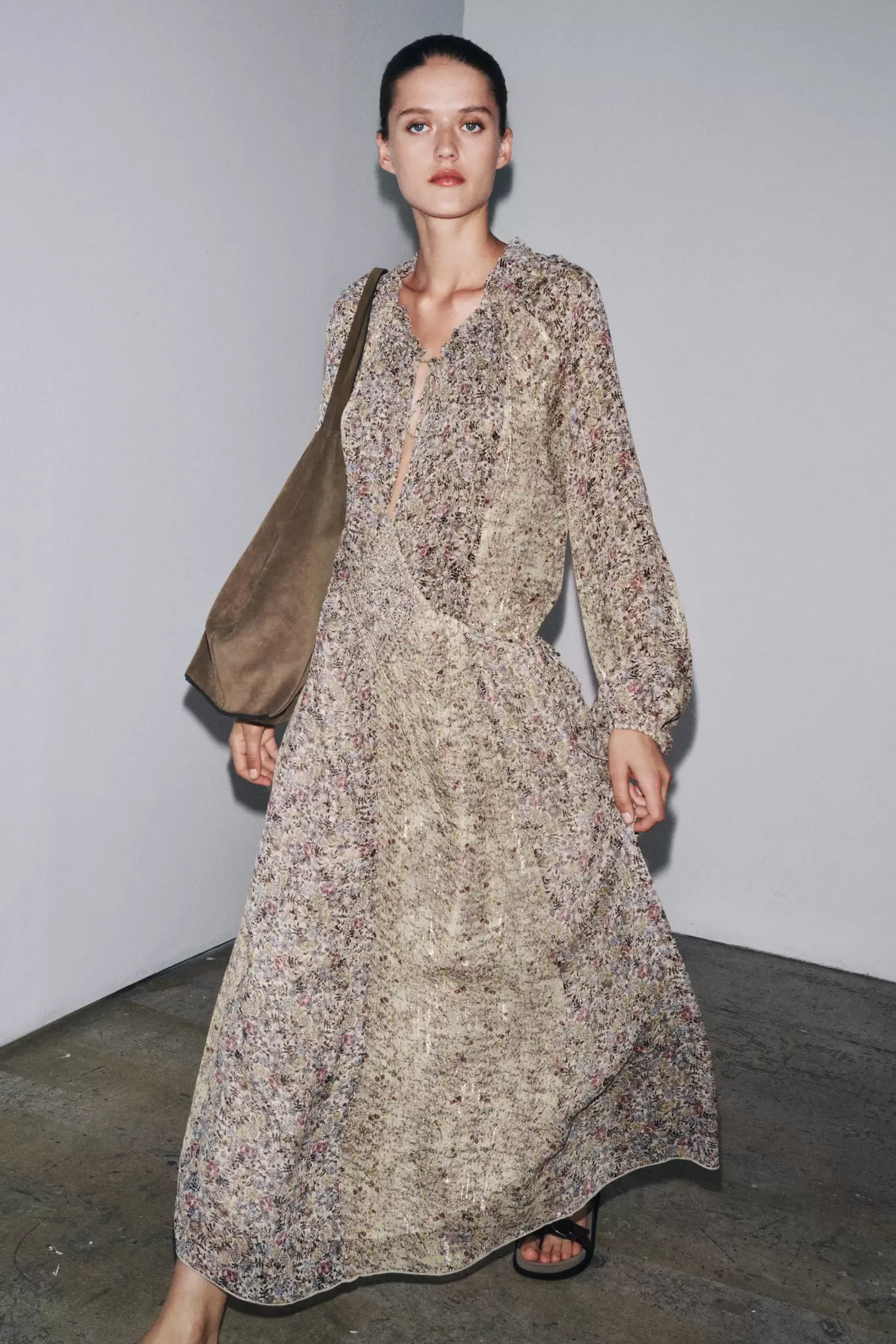 ZW COLLECTION METALLIC THREAD DRESS