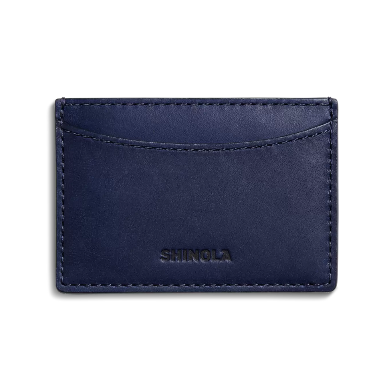 Leather 3 Pocket Card Case - Lake