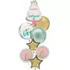 Premium Happy Cake Day Birthday Foil Balloon Bouquet, 8pc