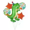 Dino-Mite Birthday Balloon Bouquet, 5pc