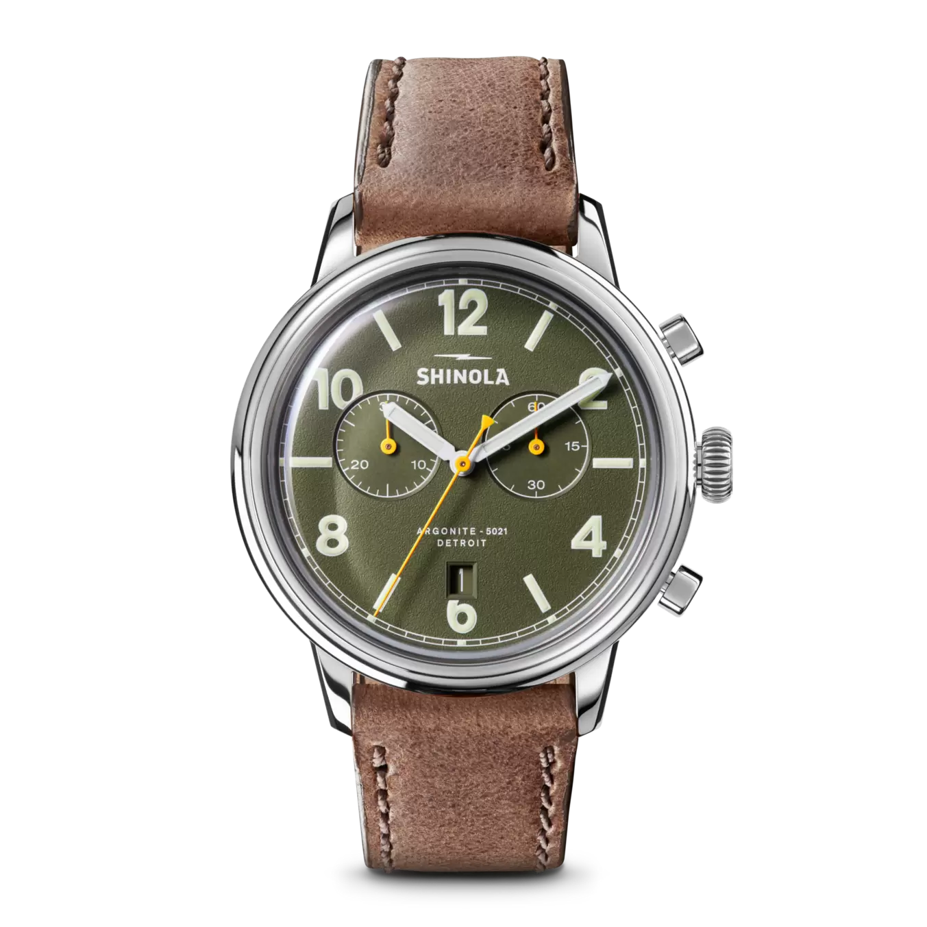 Traveler Chronograph Watch - Dark Olive