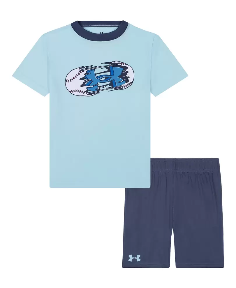 Boys 4-7 Under Armour Tech Logo T-Shirt and Shorts Set