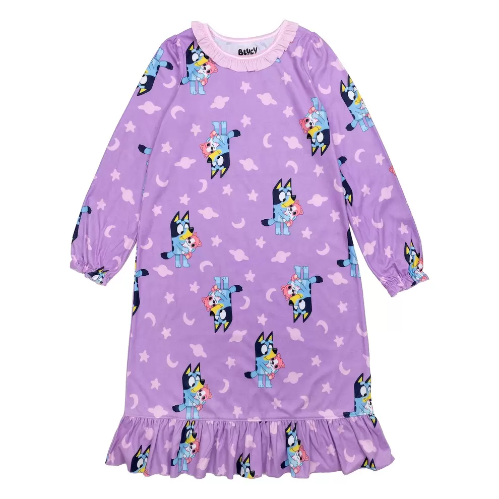 Girls 4-8 Bluey Allover Print Nightgown