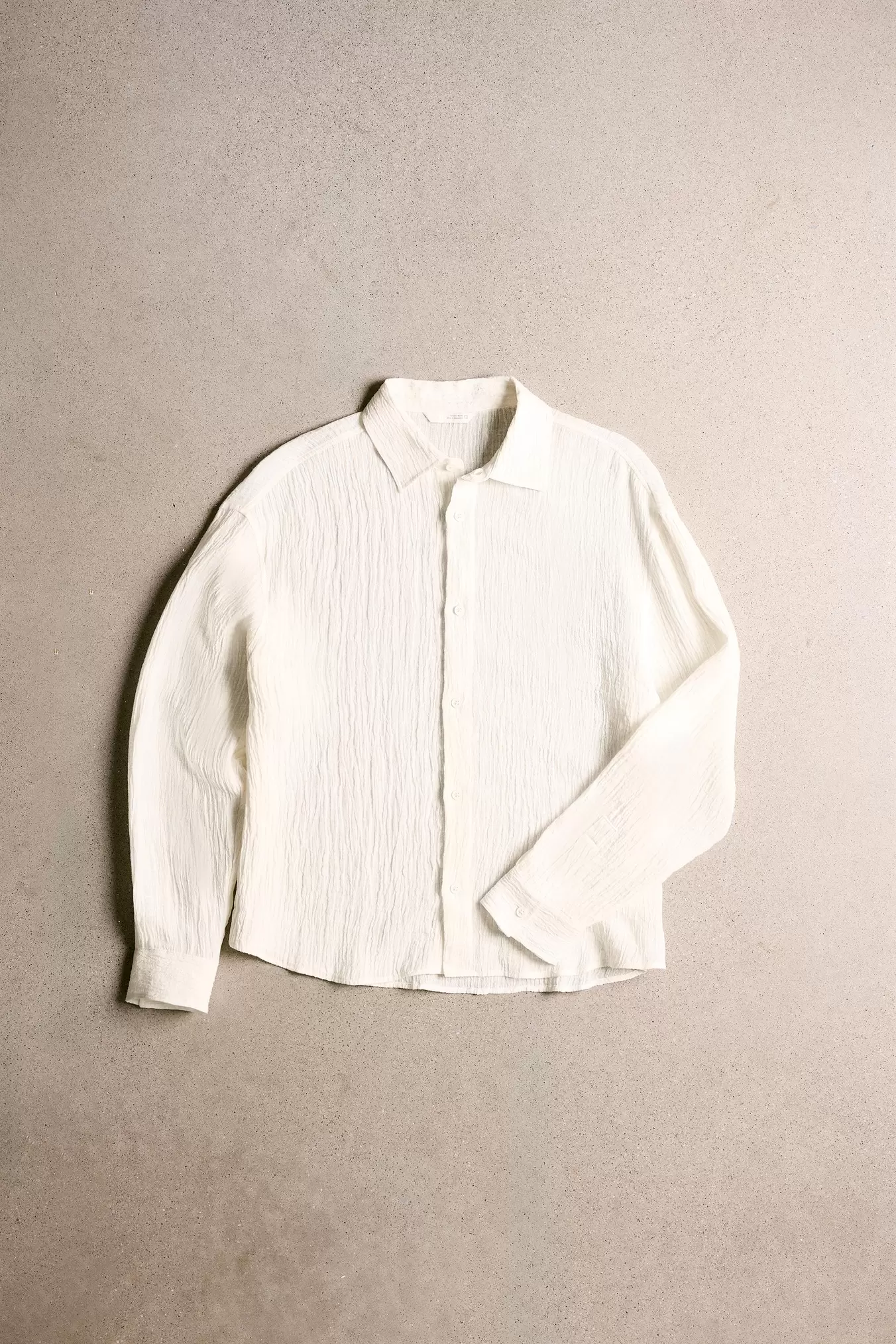 100% CRINKLED LINEN SHIRT